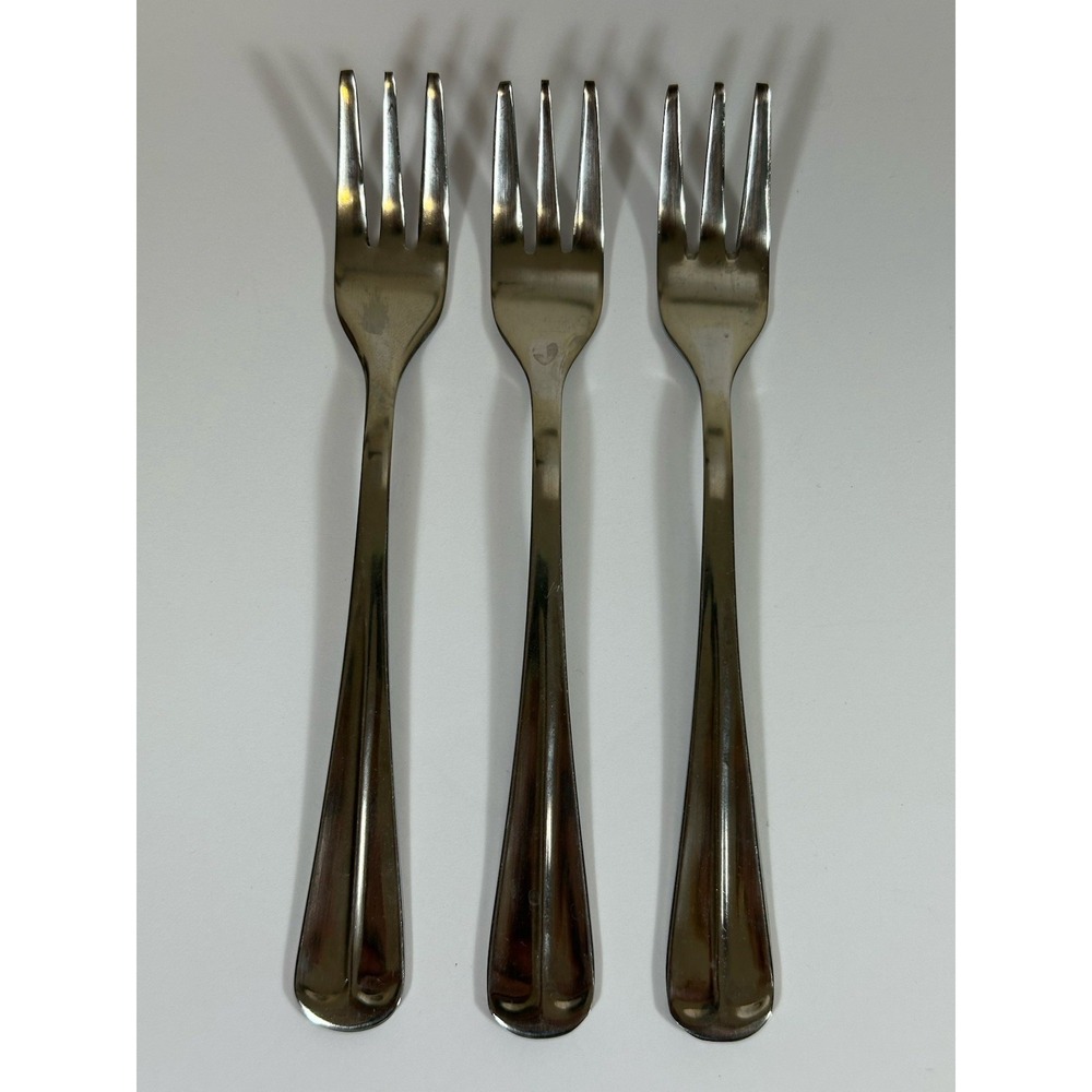 International Stainless Flatware Gran Royal Cocktail Forks Set Of 3 Appetizer